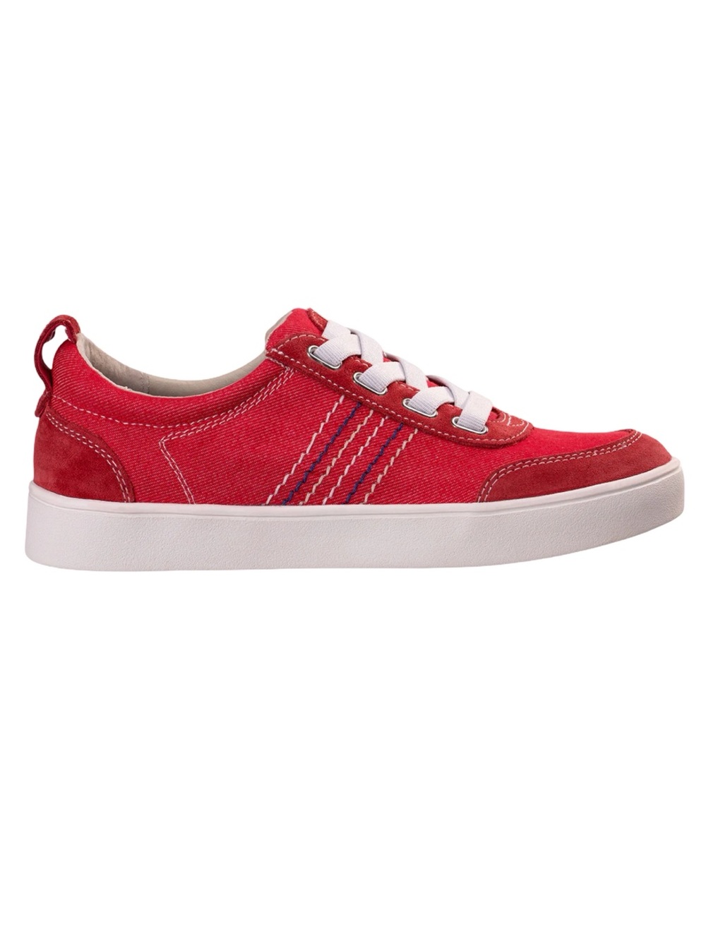 REVITALIGN Red Orthotic Canvas with Leather Detail Slip-on Sneakers-Dara Size 10